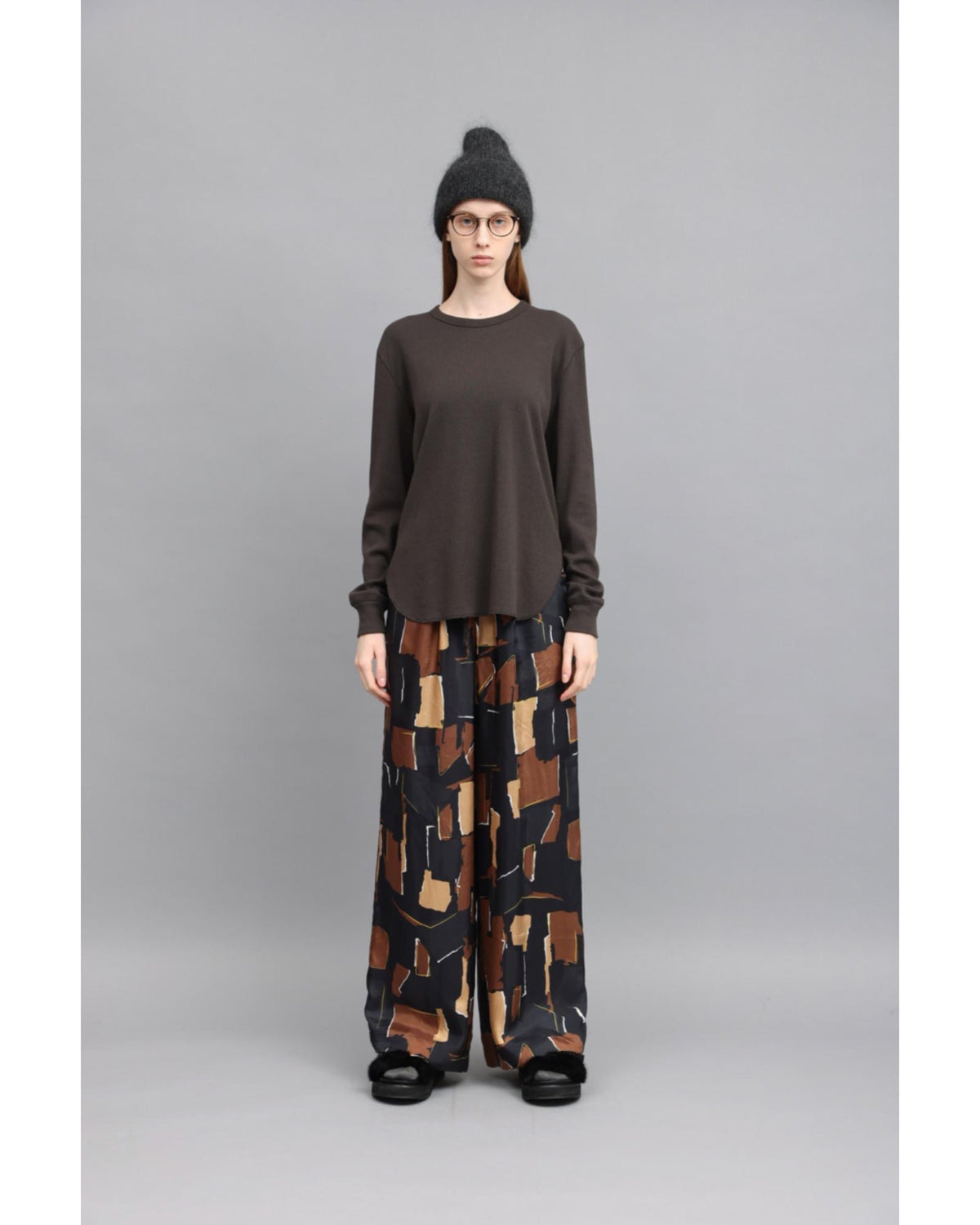COTTON WOOL RIB TOP