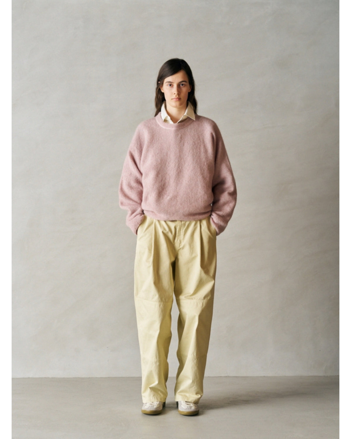 stretch superkid mohair crew-neck P/O