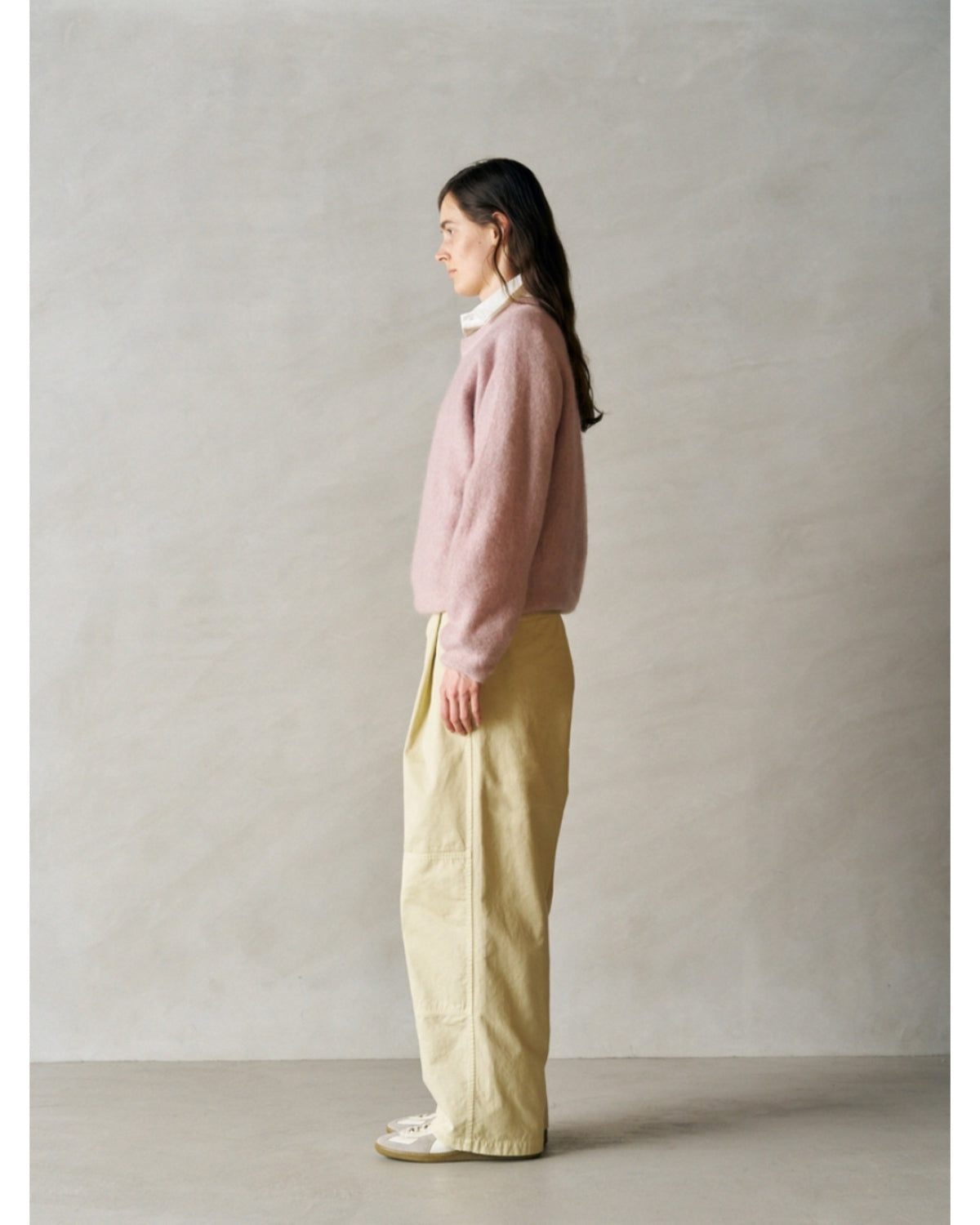 stretch superkid mohair crew-neck P/O