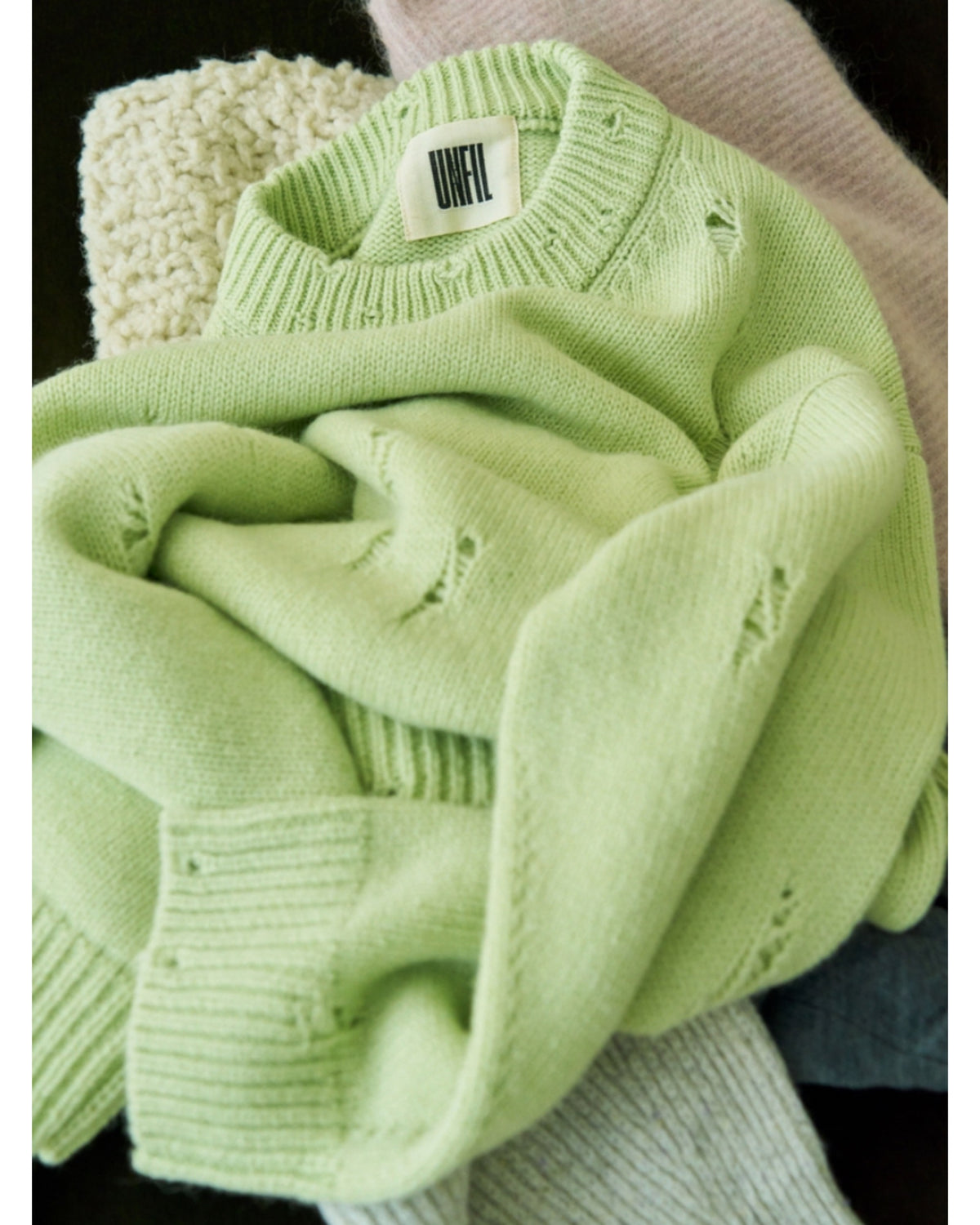 royal baby alpaca damage pattern-knit P/O