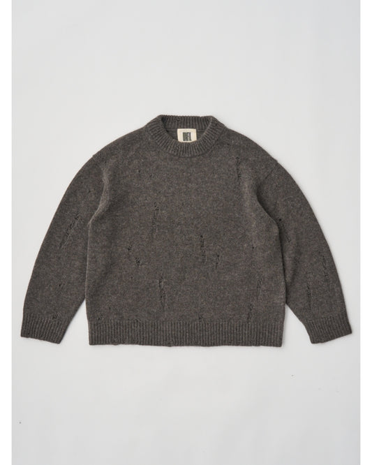 royal baby alpaca damage pattern-knit P/O