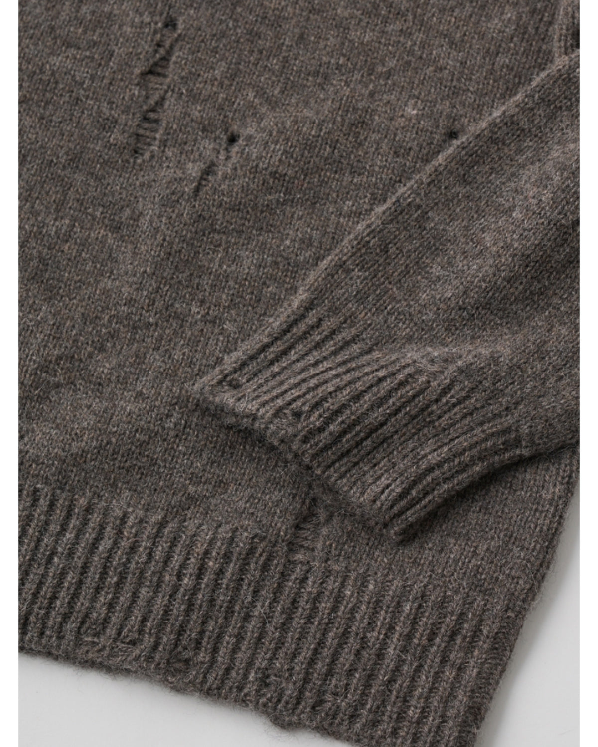 royal baby alpaca damage pattern-knit P/O