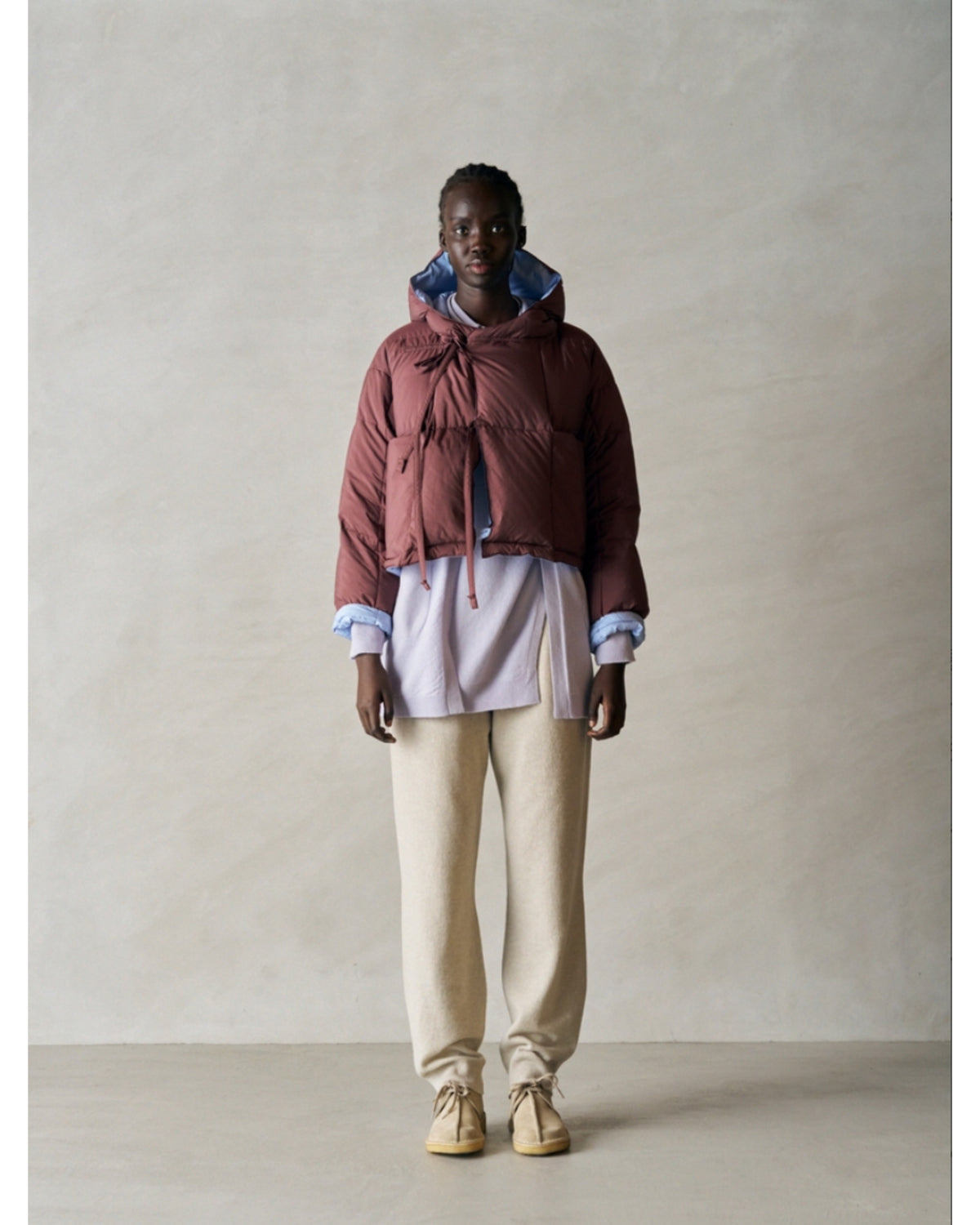 reversible cropped down jacket