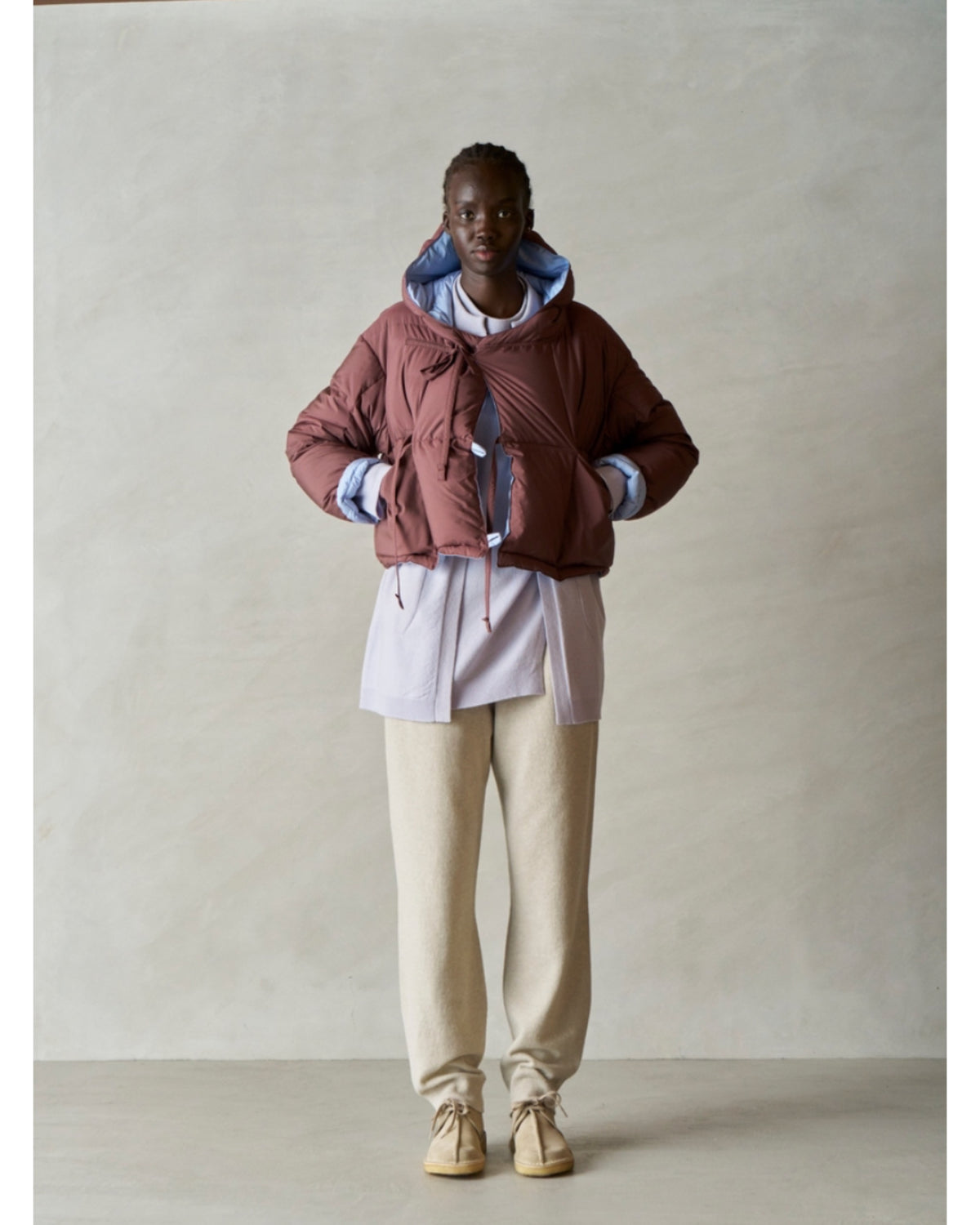 reversible cropped down jacket