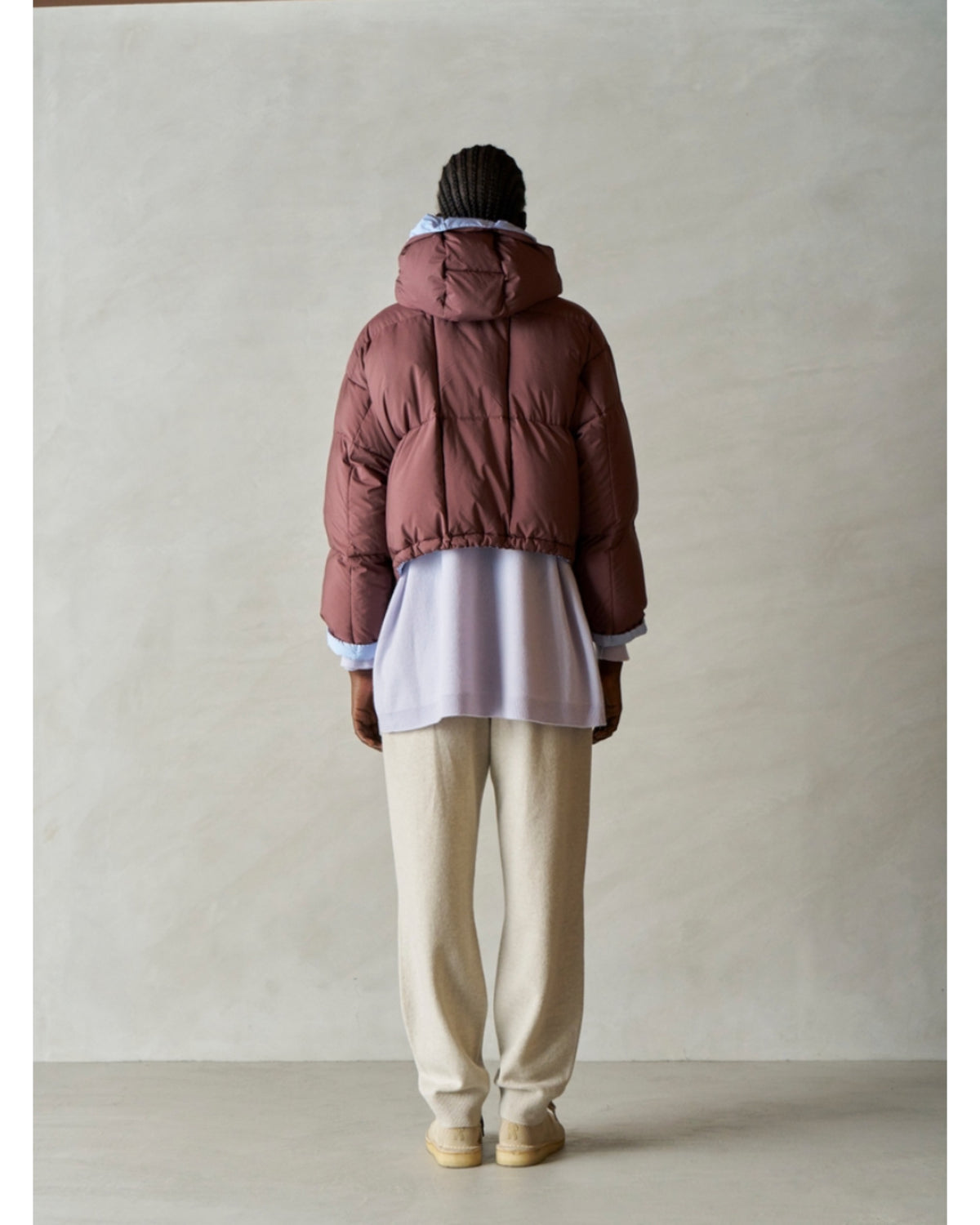 reversible cropped down jacket