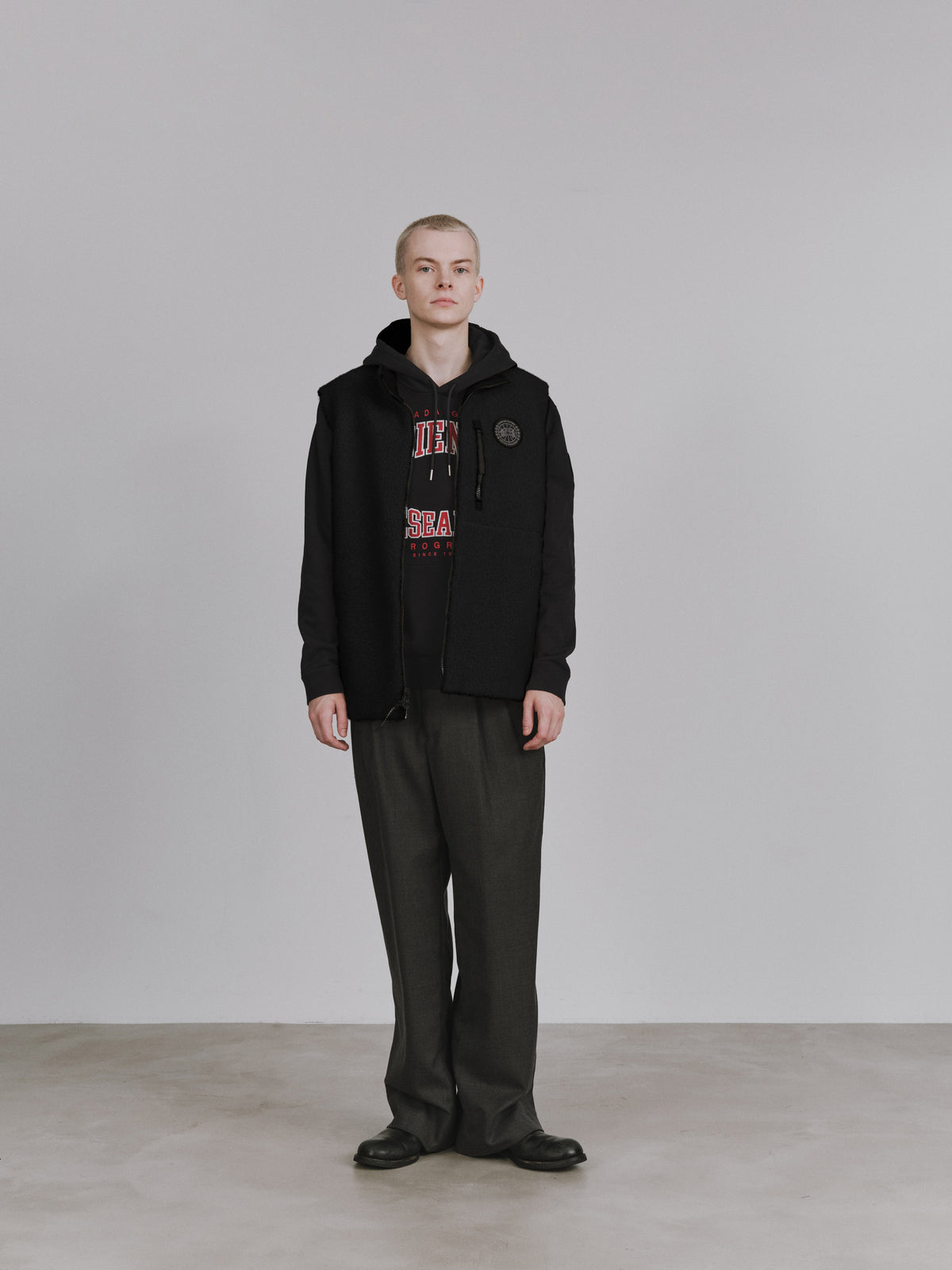 Kinross Reversible Fleece Vest Black Label Fusion Fit