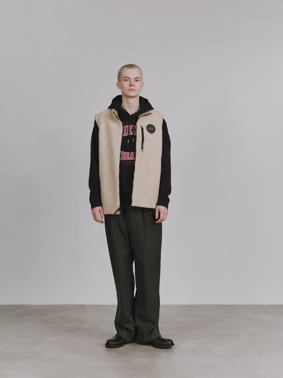 Kinross Reversible Fleece Vest Black Label Fusion Fit