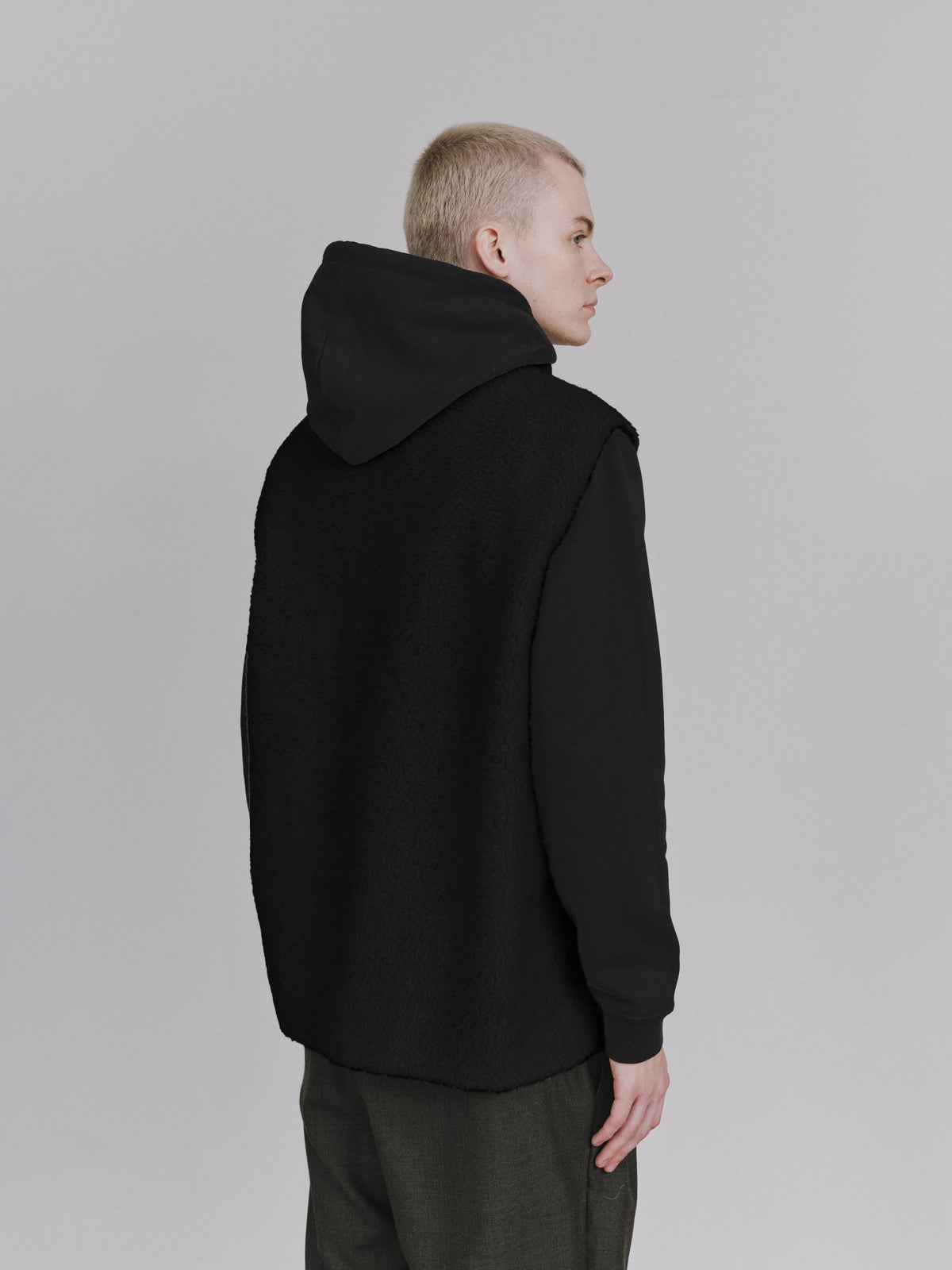 Kinross Reversible Fleece Vest Black Label Fusion Fit