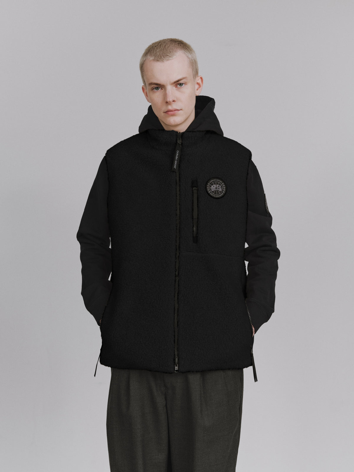 Kinross Reversible Fleece Vest Black Label Fusion Fit