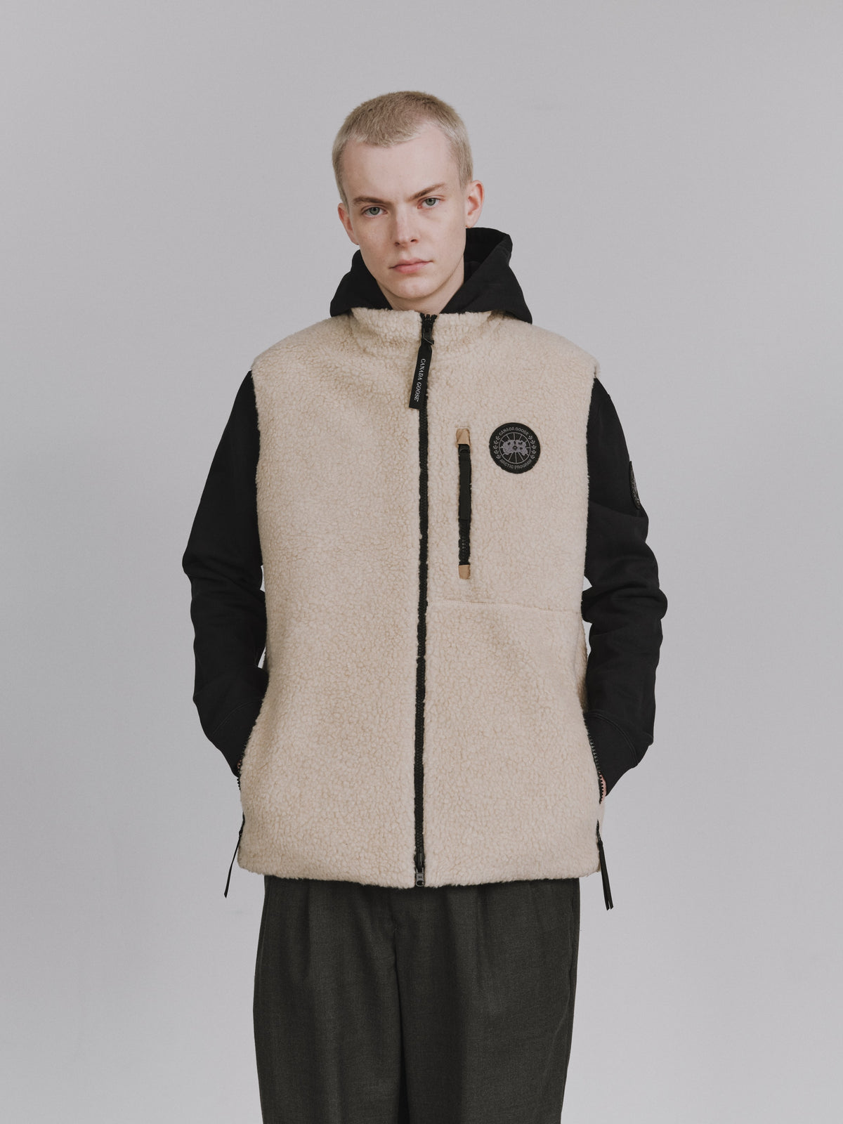Kinross Reversible Fleece Vest Black Label Fusion Fit