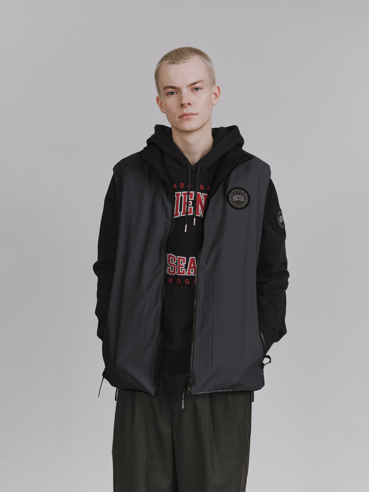 Kinross Reversible Fleece Vest Black Label Fusion Fit