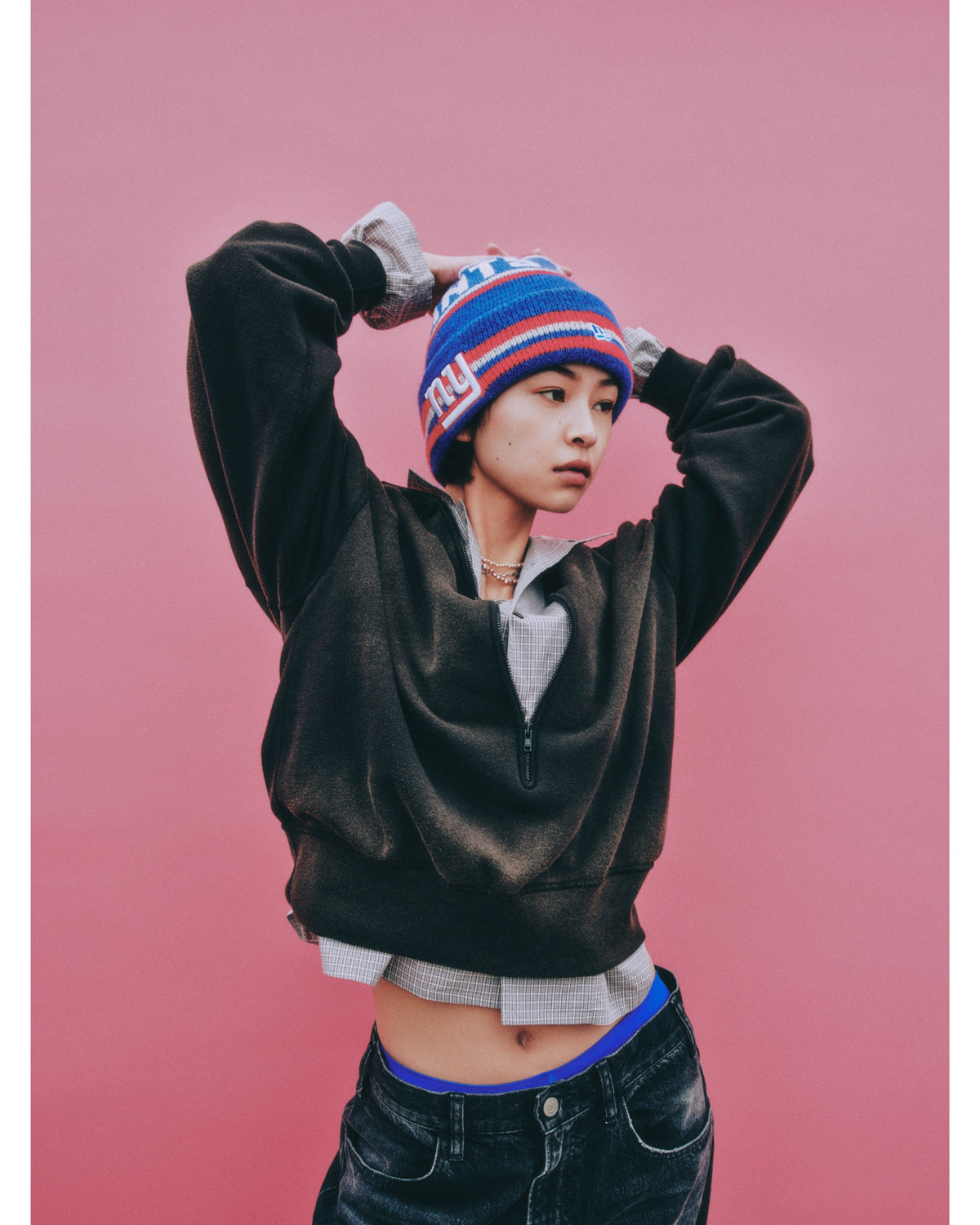 RUSSELL OVER HALF ZIP SWEAT
