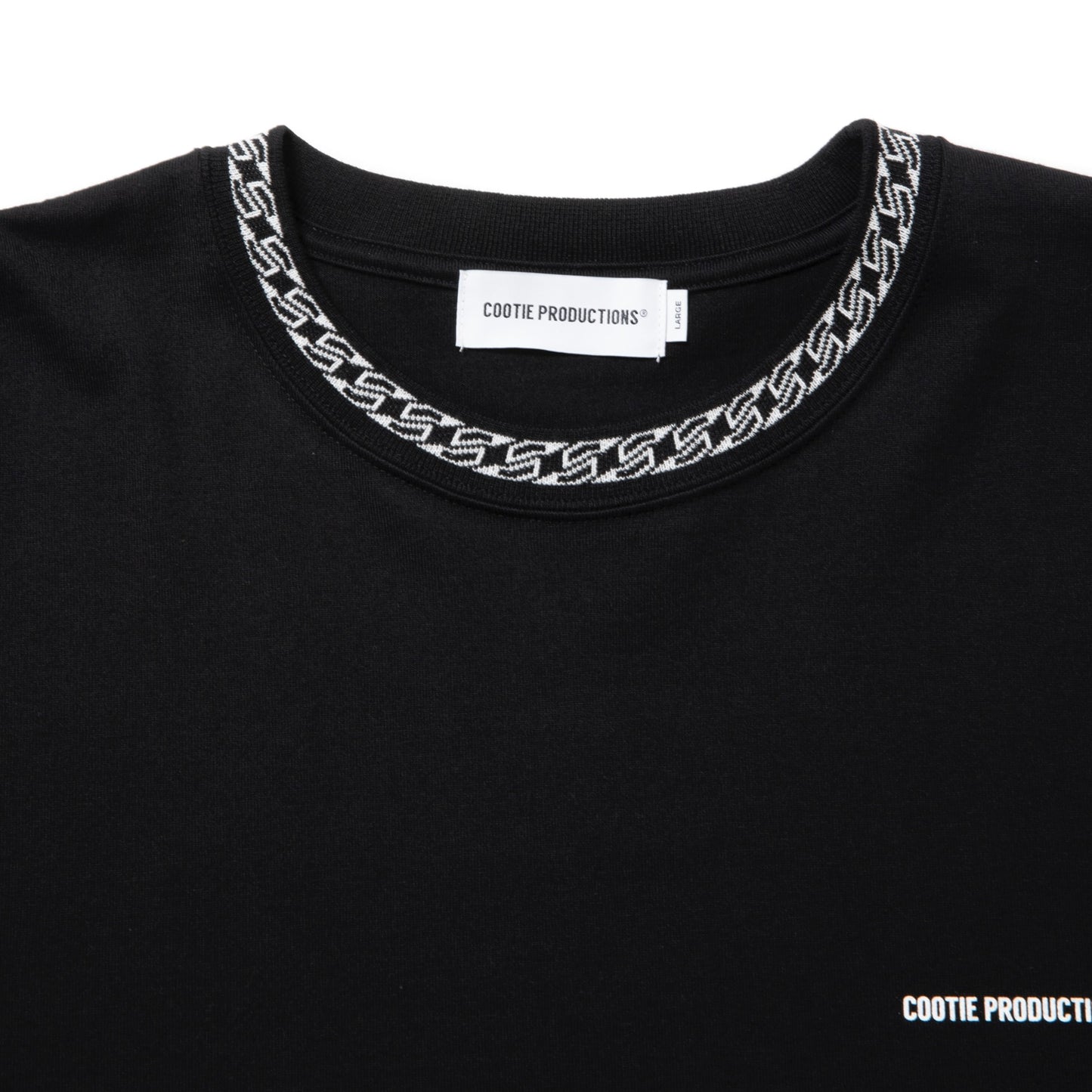 Jacquard Neck S/S Tee