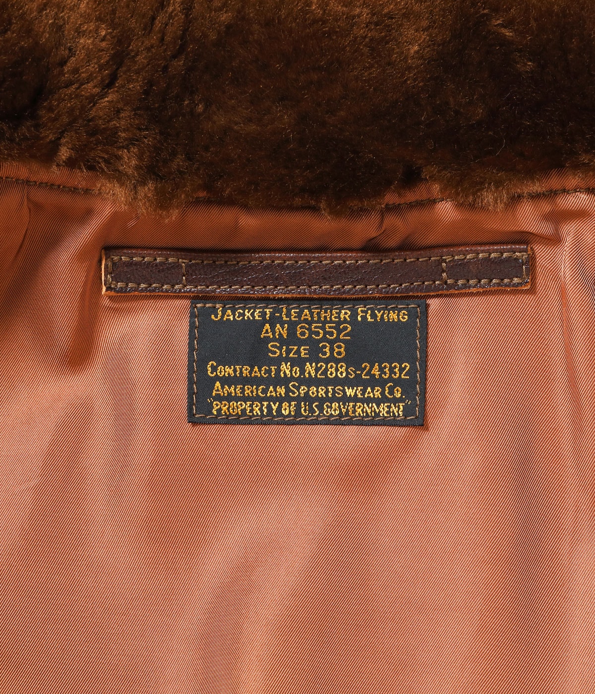 Type AN6552 “AMERICAN SPORTSWEAR CO.” BR80661