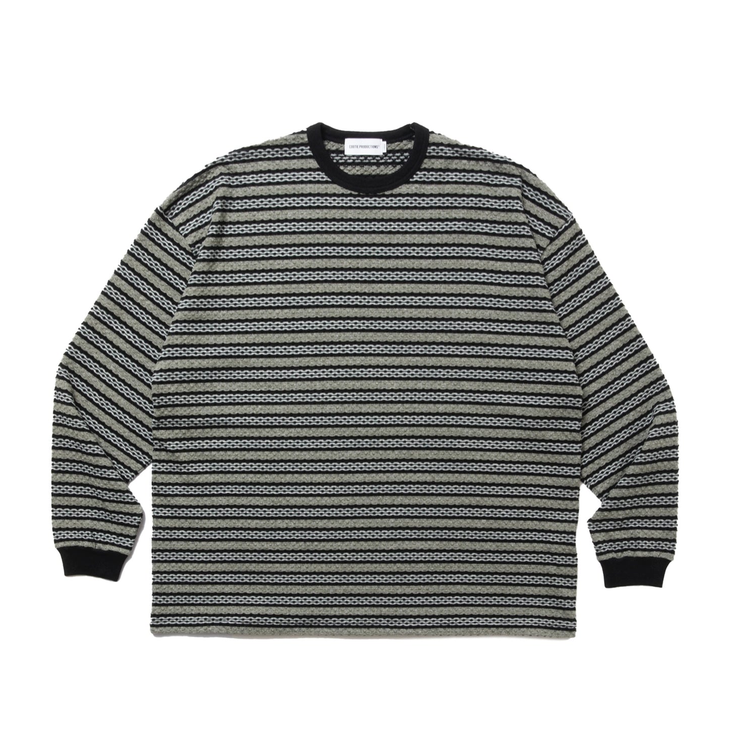 Jacquard Border L/S Tee