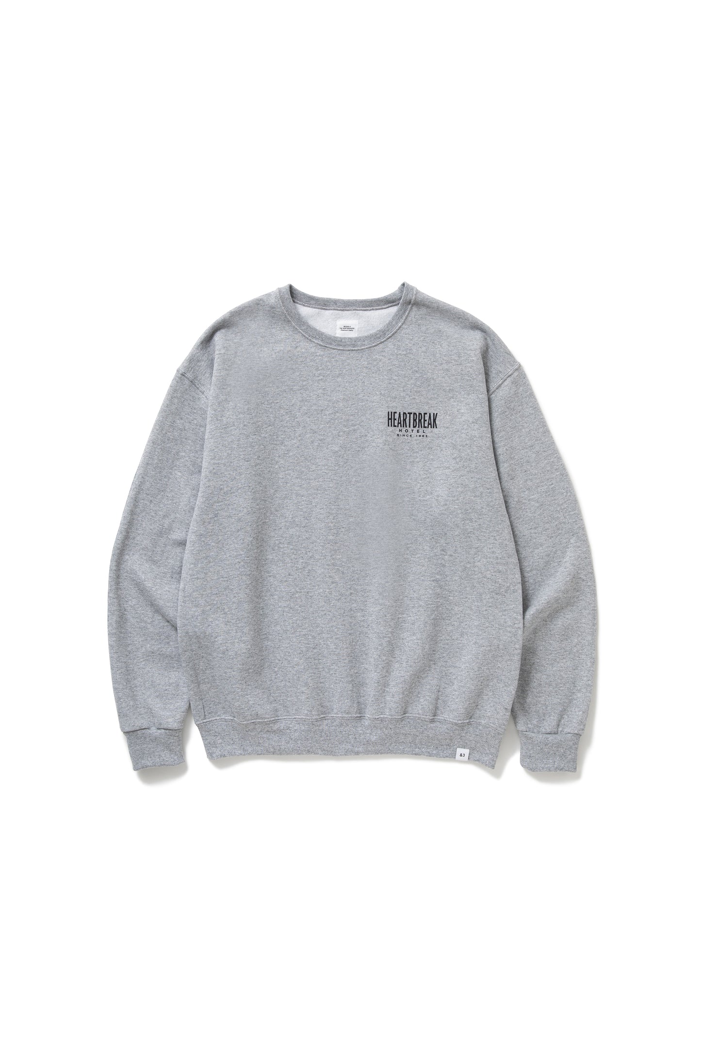 L/S PRINTED C-NECK SWEAT "HAWKE"