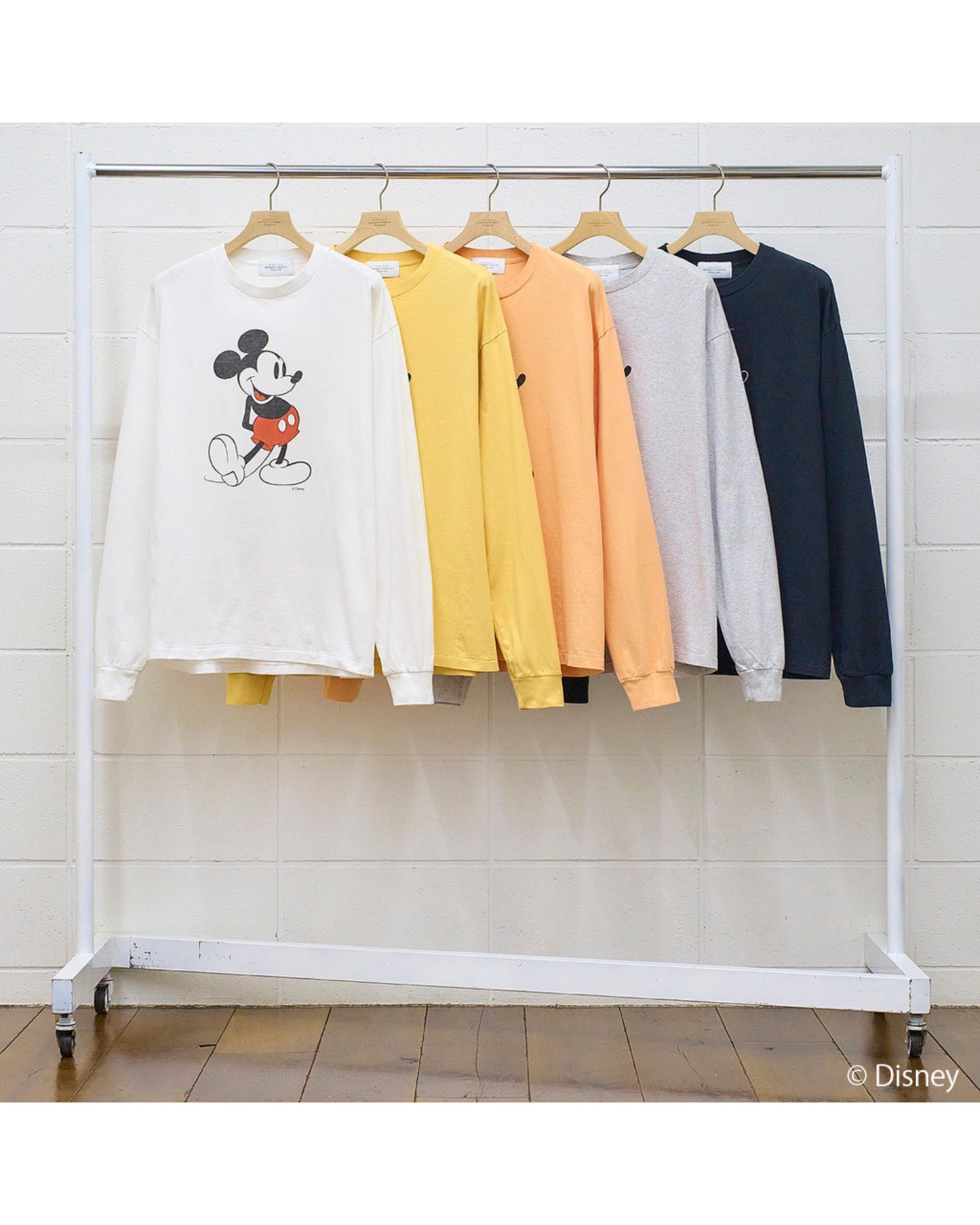 UNUSED×Disney Mickey print long sleeve tee US2458