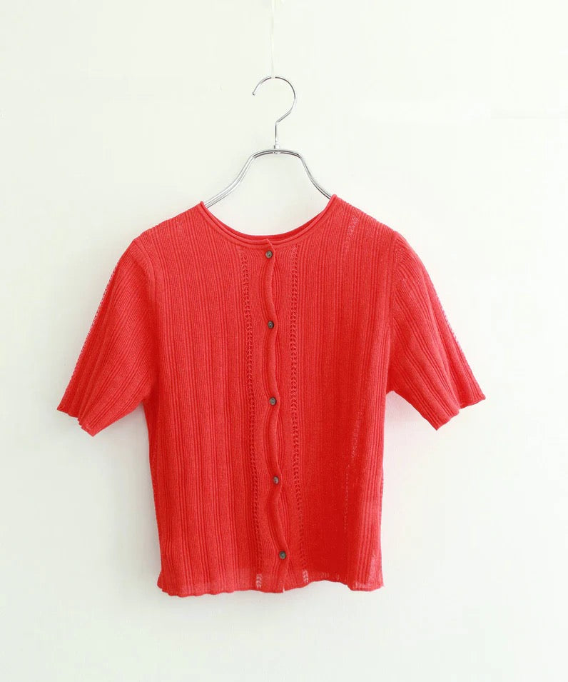 paper rib knit 2way top