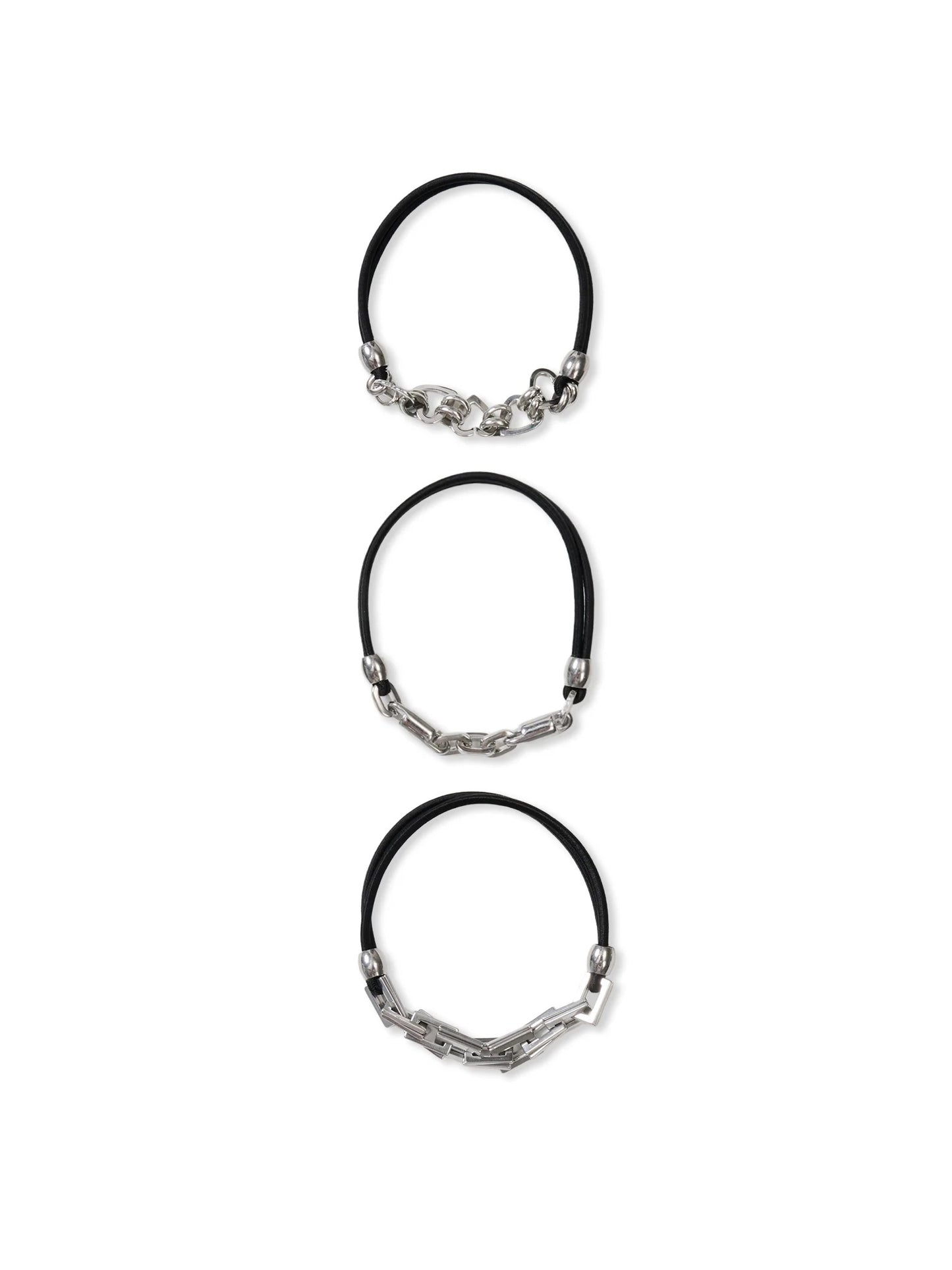 Mixed Chain Hair Tie - 3 Piece Set