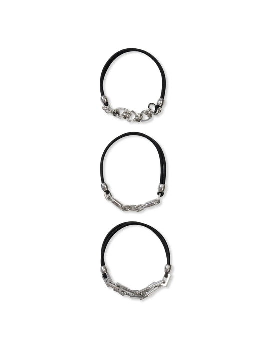 Mixed Chain Hair Tie - 3 Piece Set