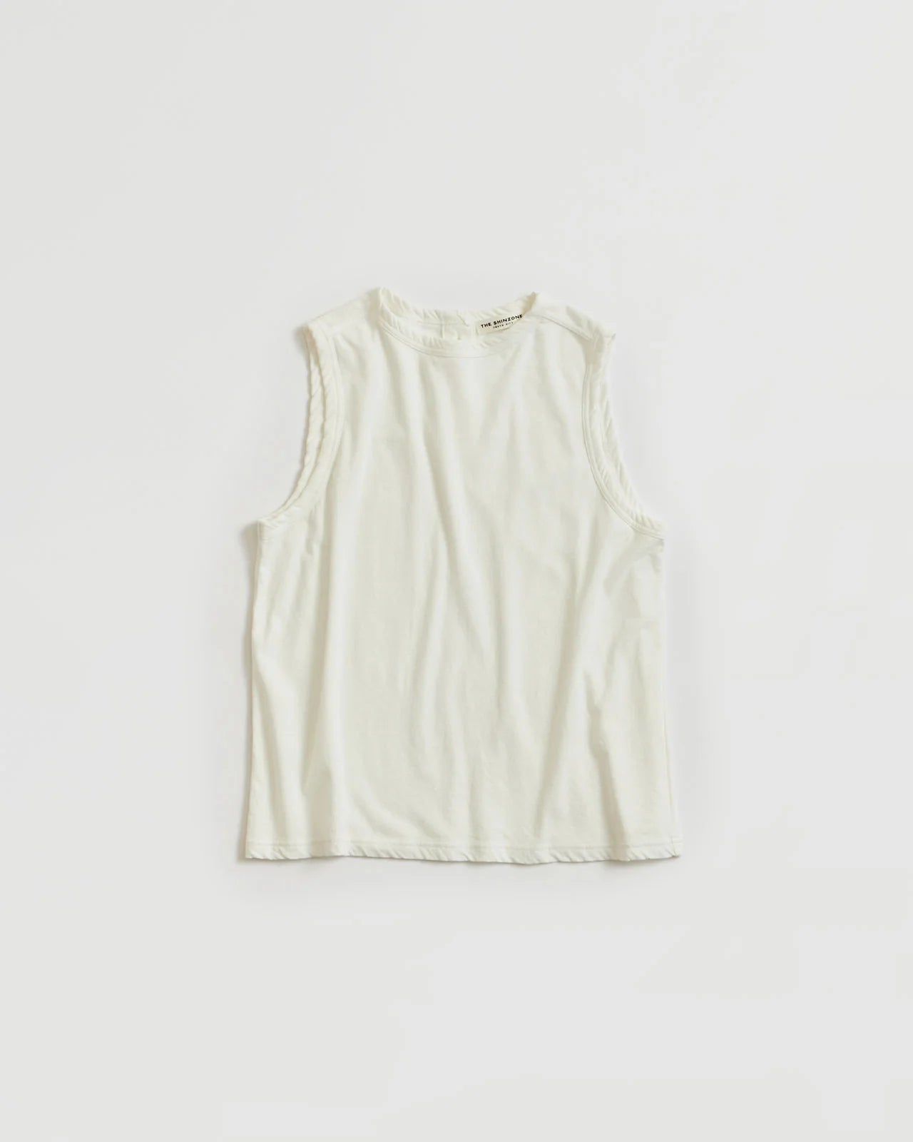 HIGH TWIST COTTON SLEEVELESS TOP