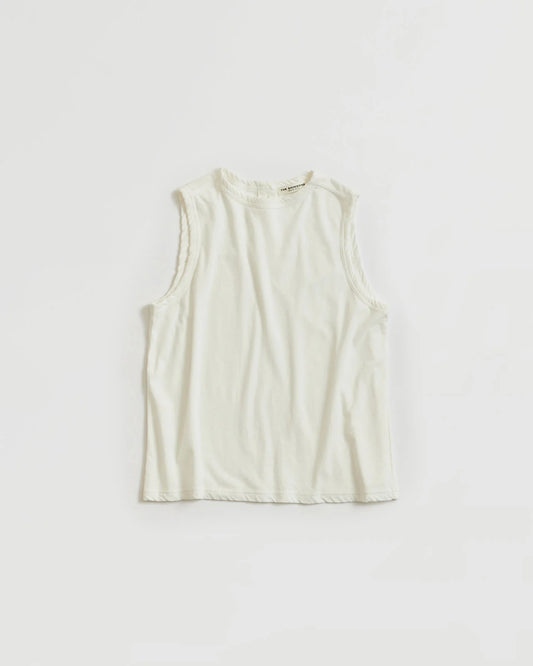 HIGH TWIST COTTON SLEEVELESS TOP