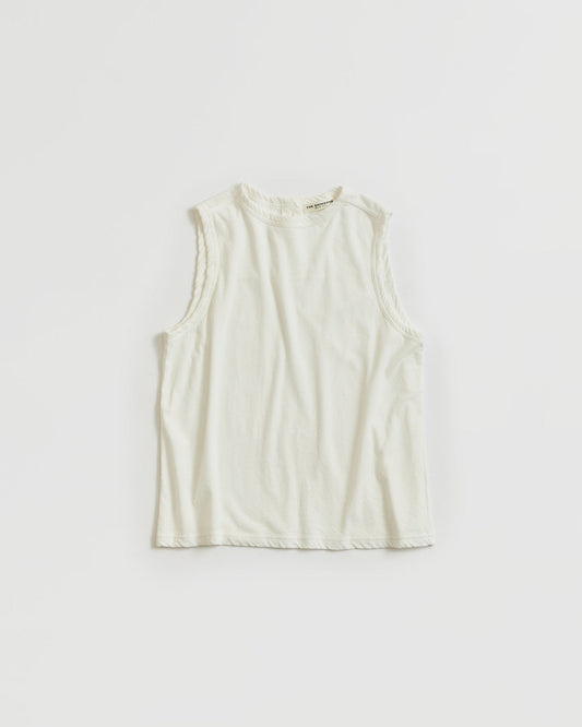 HIGH TWIST COTTON SLEEVELESS TOP