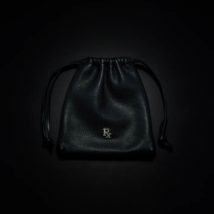 Leather Drawstring Bag