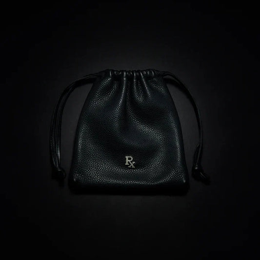 Leather Drawstring Bag