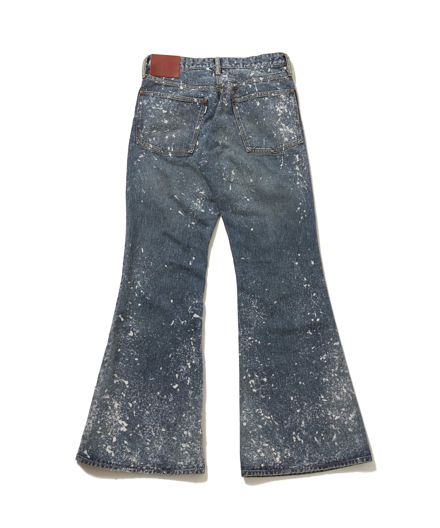 MOLDED DENIM TROUSERS FLARED CUT