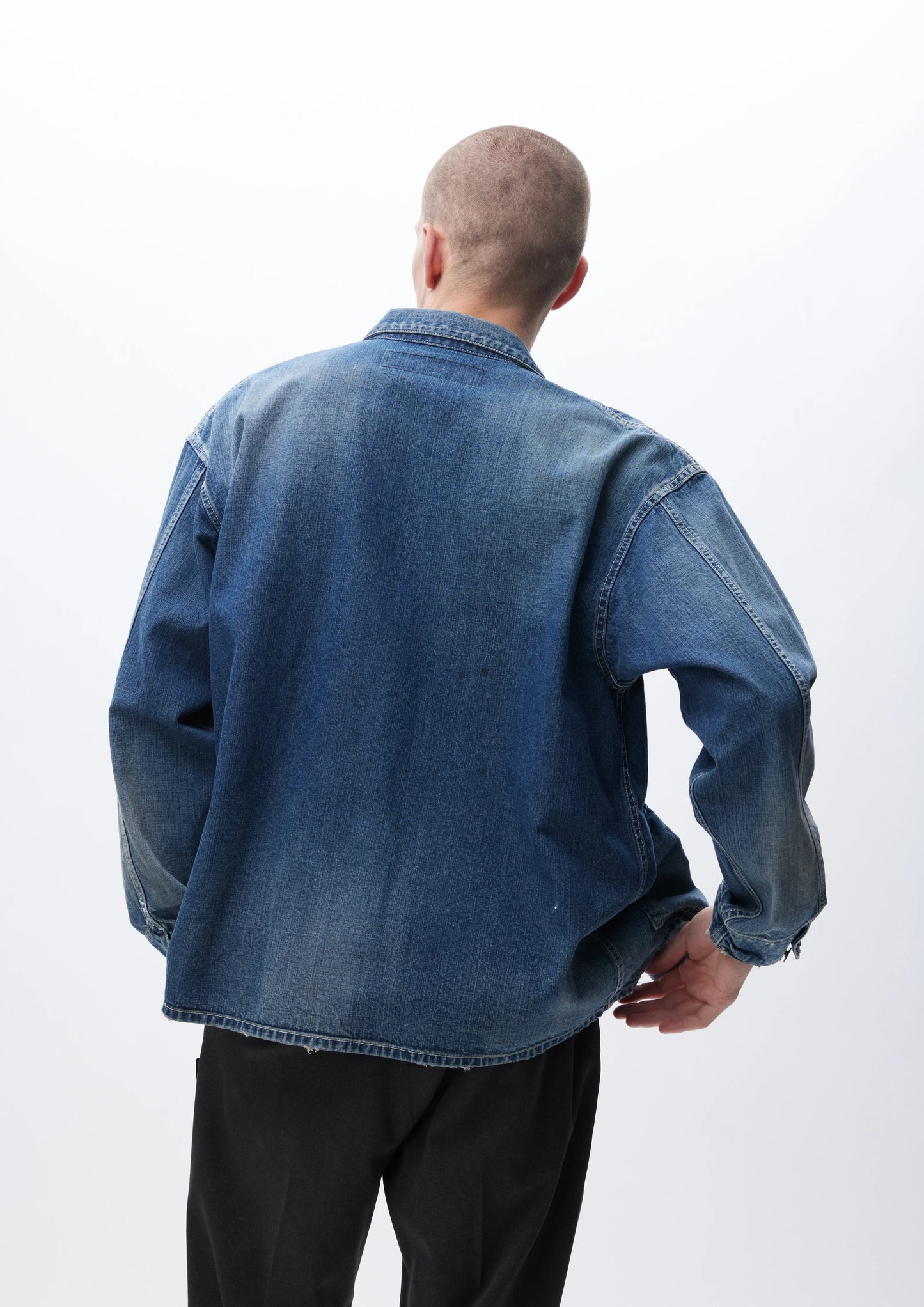 WASHED COVERALL JACKET