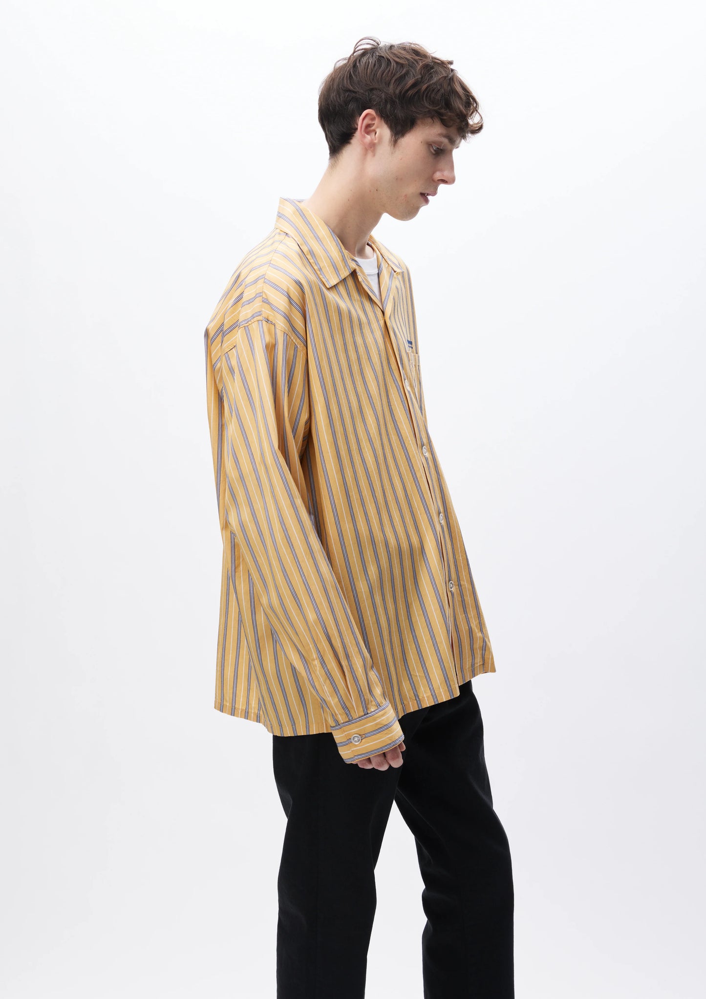 STRIPE WORK SHIRT LS