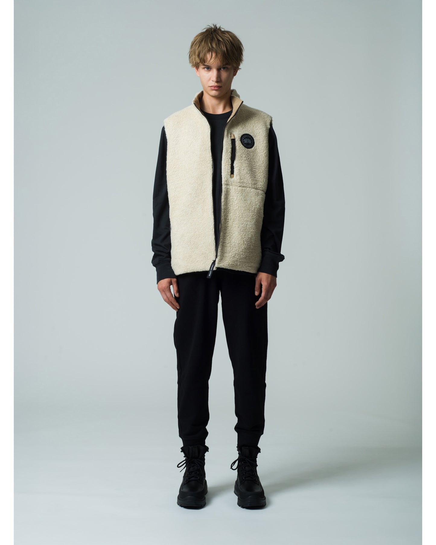 Kinross Reversible Fleece Vest Black Label Fusion Fit