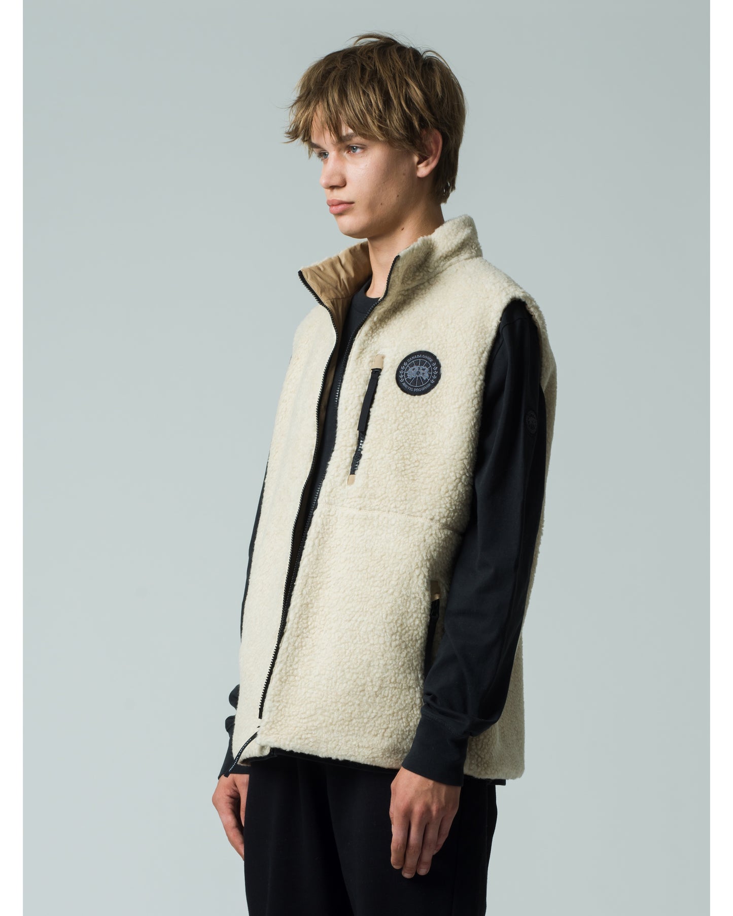 Kinross Reversible Fleece Vest Black Label Fusion Fit