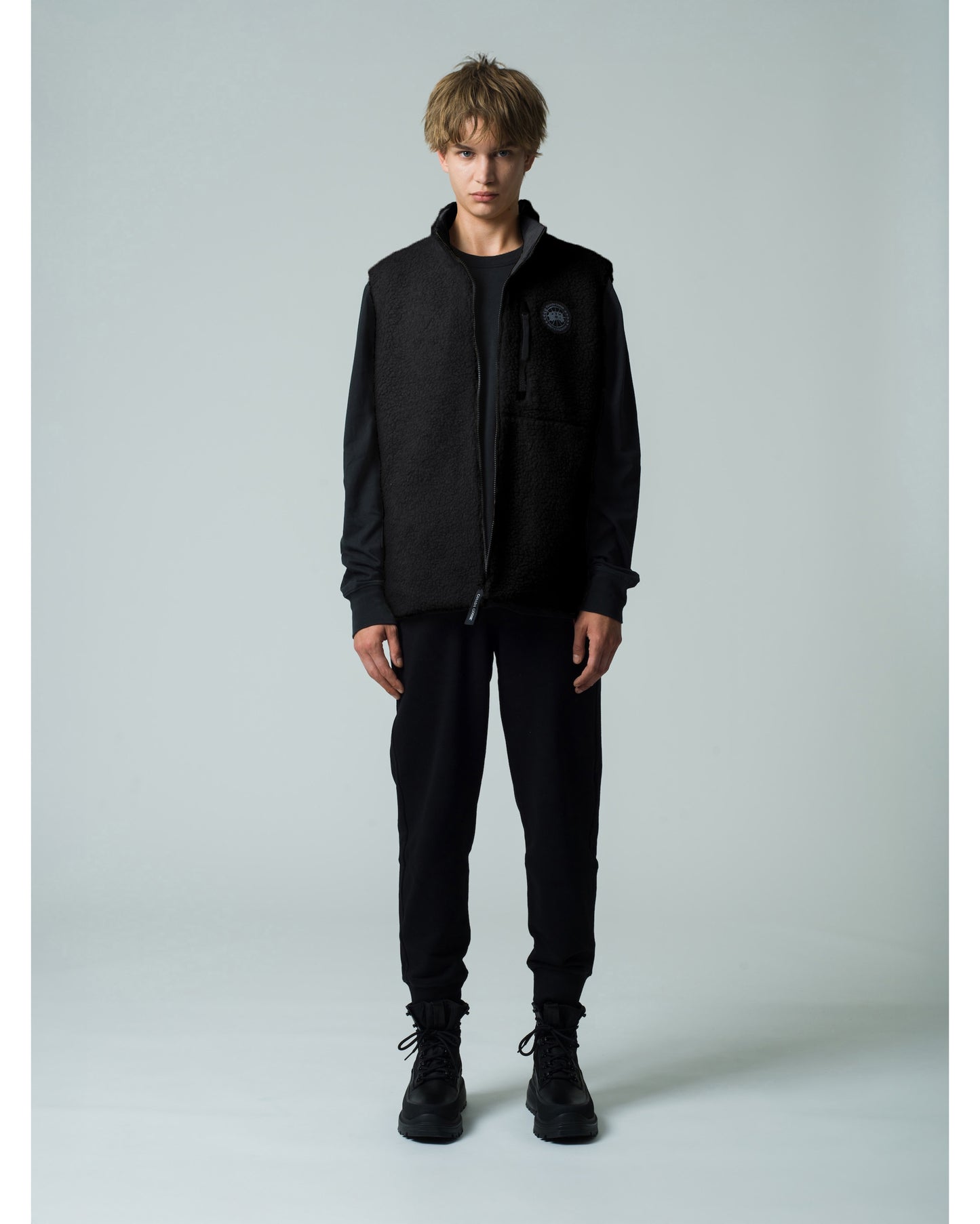 Kinross Reversible Fleece Vest Black Label Fusion Fit