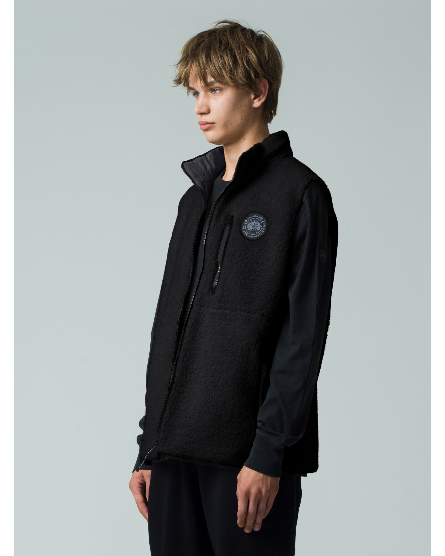 Kinross Reversible Fleece Vest Black Label Fusion Fit