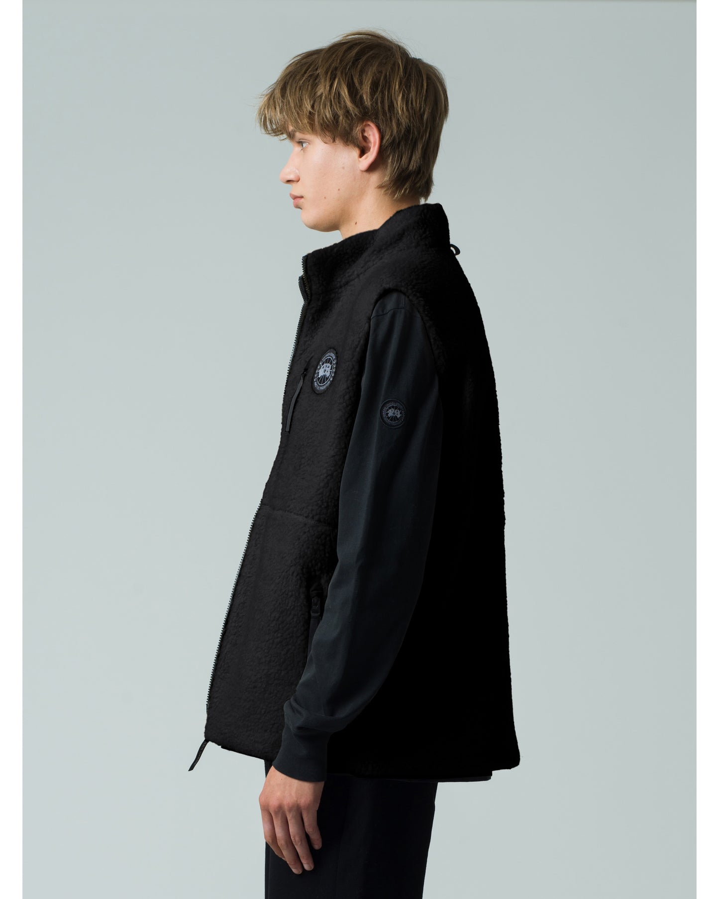 Kinross Reversible Fleece Vest Black Label Fusion Fit