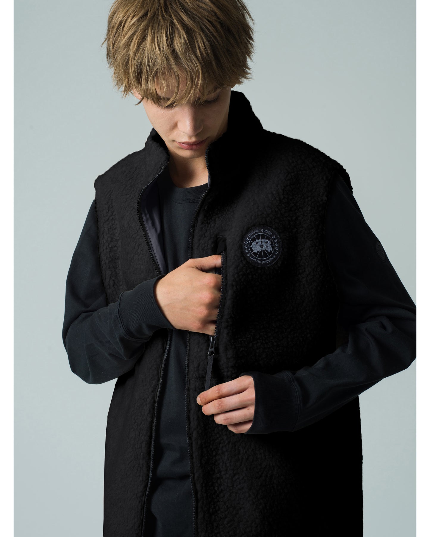 Kinross Reversible Fleece Vest Black Label Fusion Fit