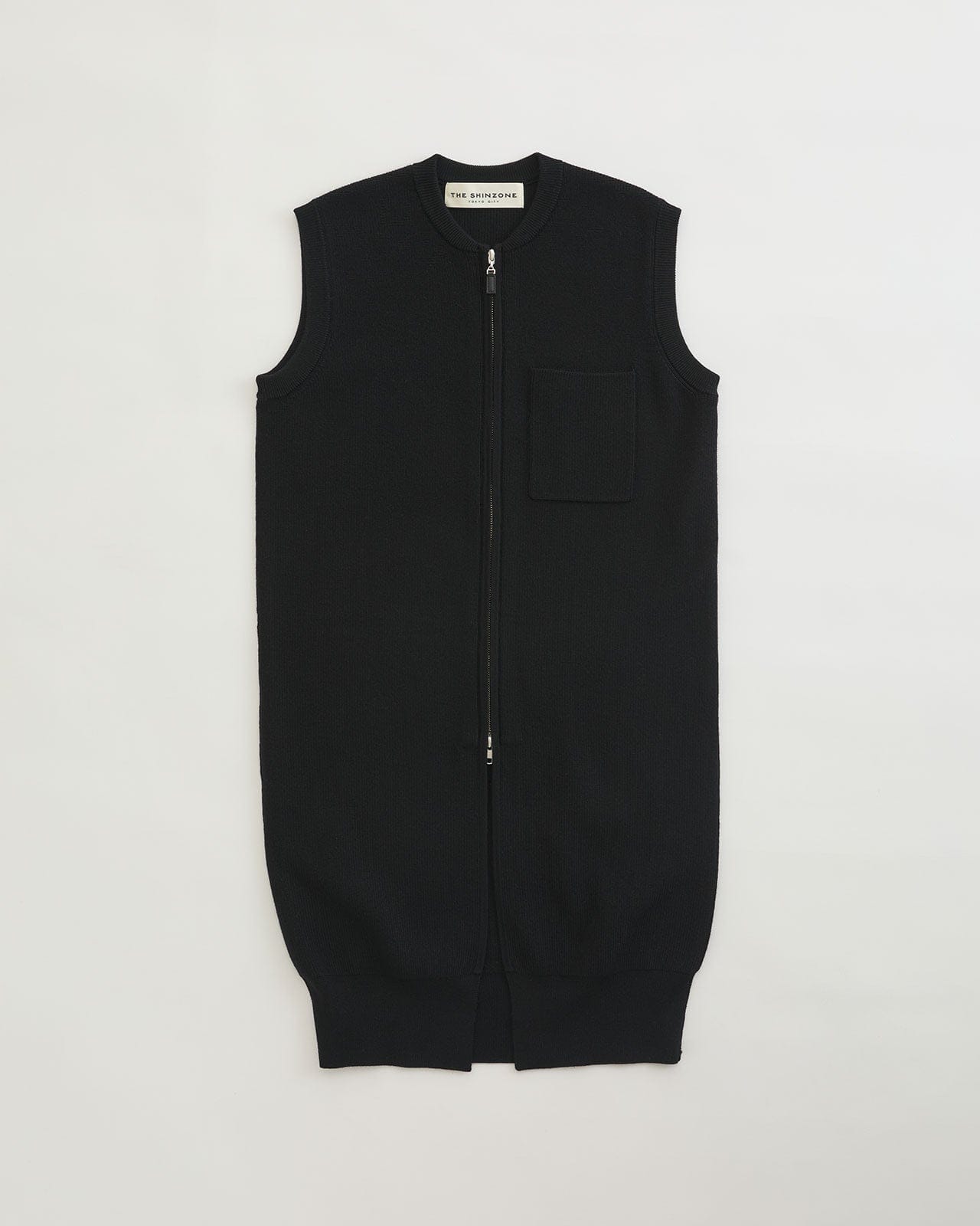 LONG KNIT GILET