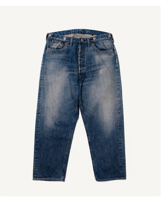 No.22 Washed Denim Wide Pants