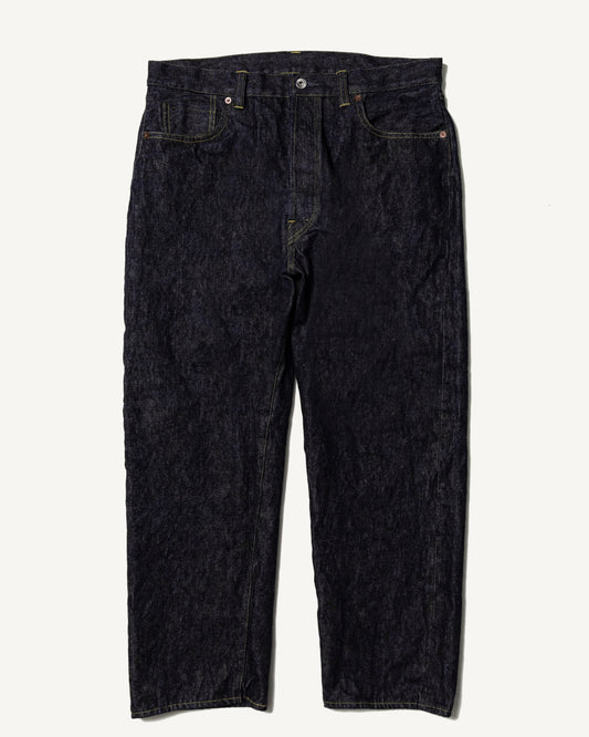 Washed Denim Wide Pants