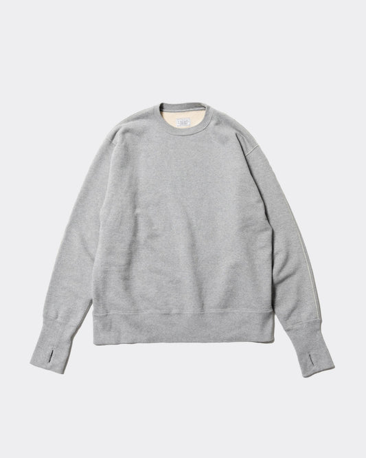 Unlikely Split Raglan Sleeve Crew  TOP GRAY