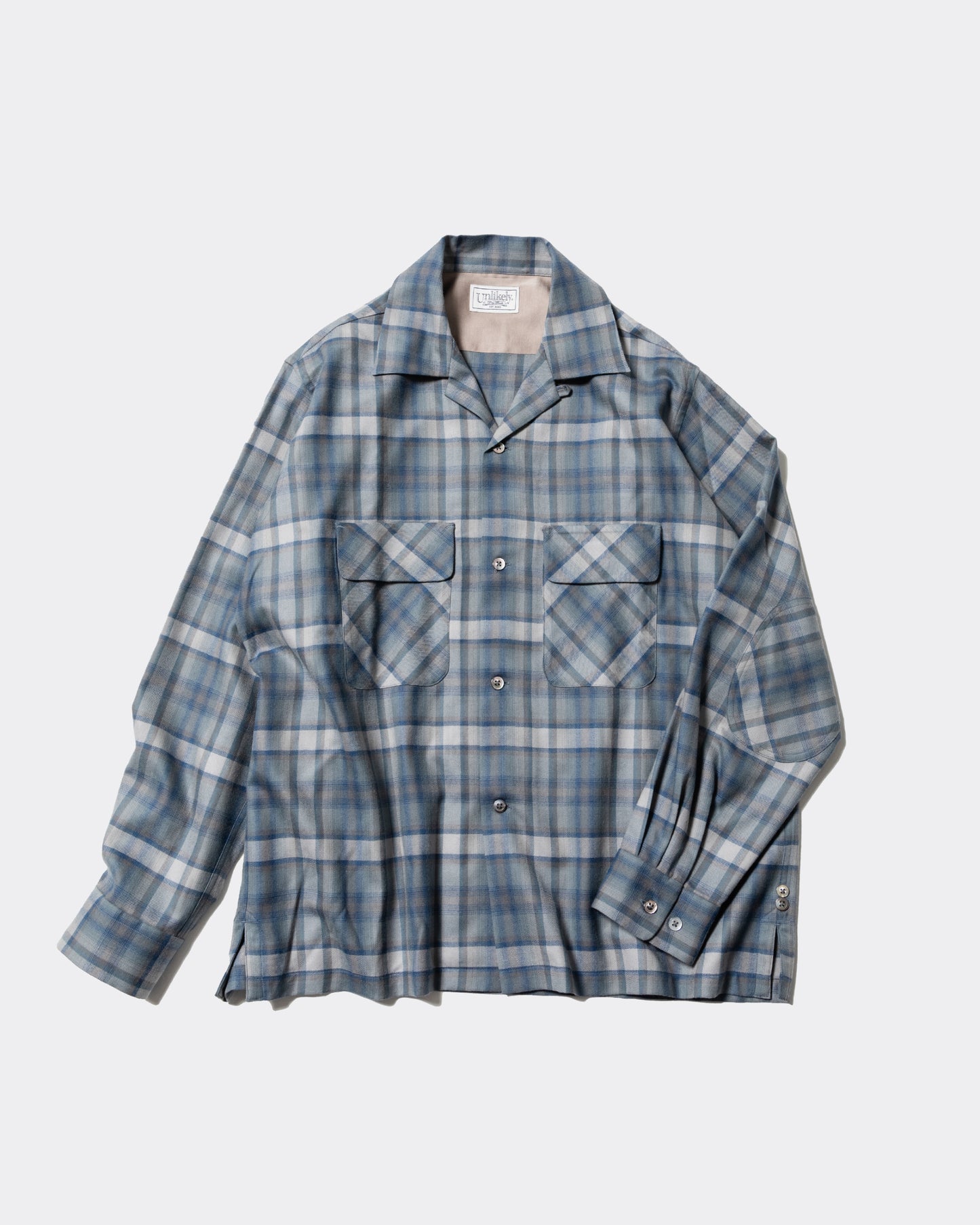 Unlikely 2P Sport Open L/S Shirts Wool Plaids