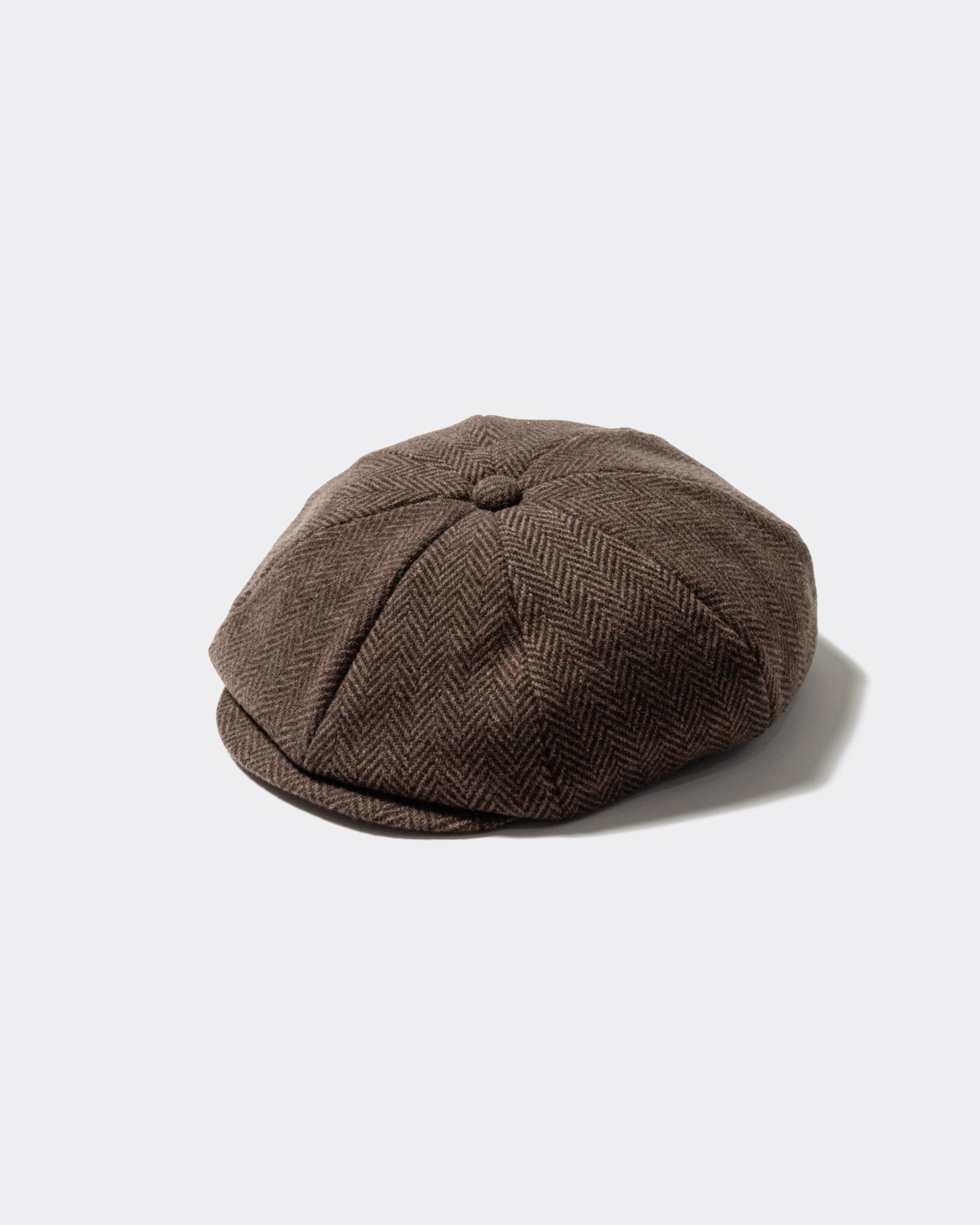 Ulikely Newsboy Cap Wool Tweed  BROWN