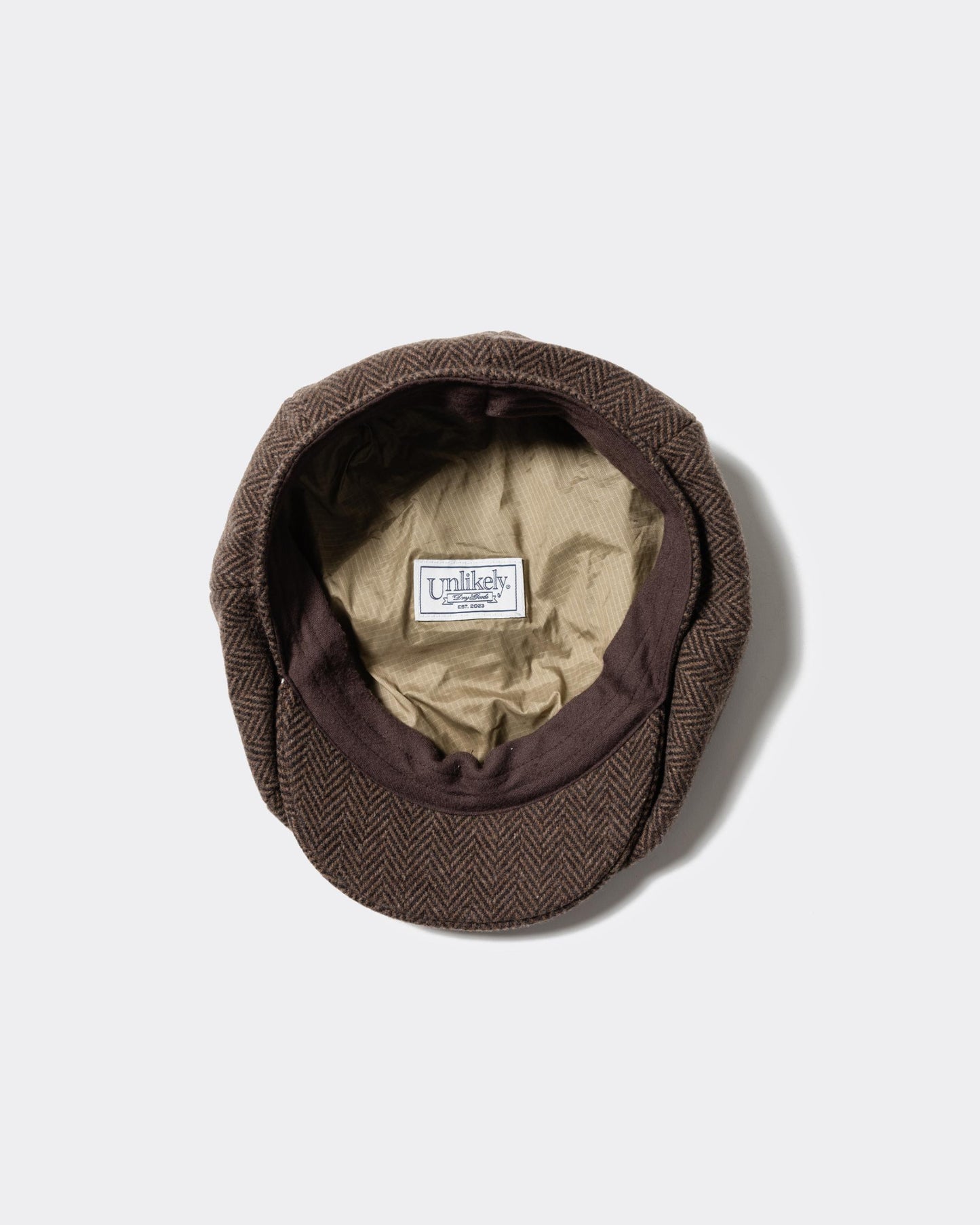 Ulikely Newsboy Cap Wool Tweed  BROWN