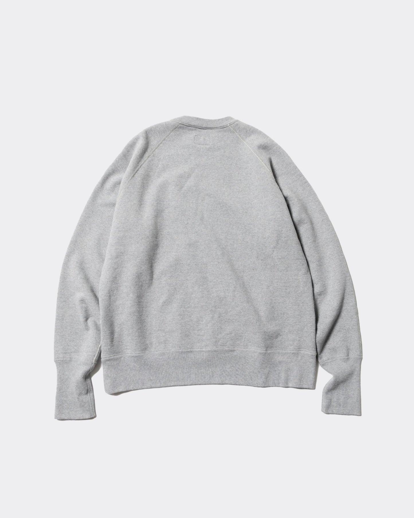 Unlikely Split Raglan Sleeve Crew  TOP GRAY