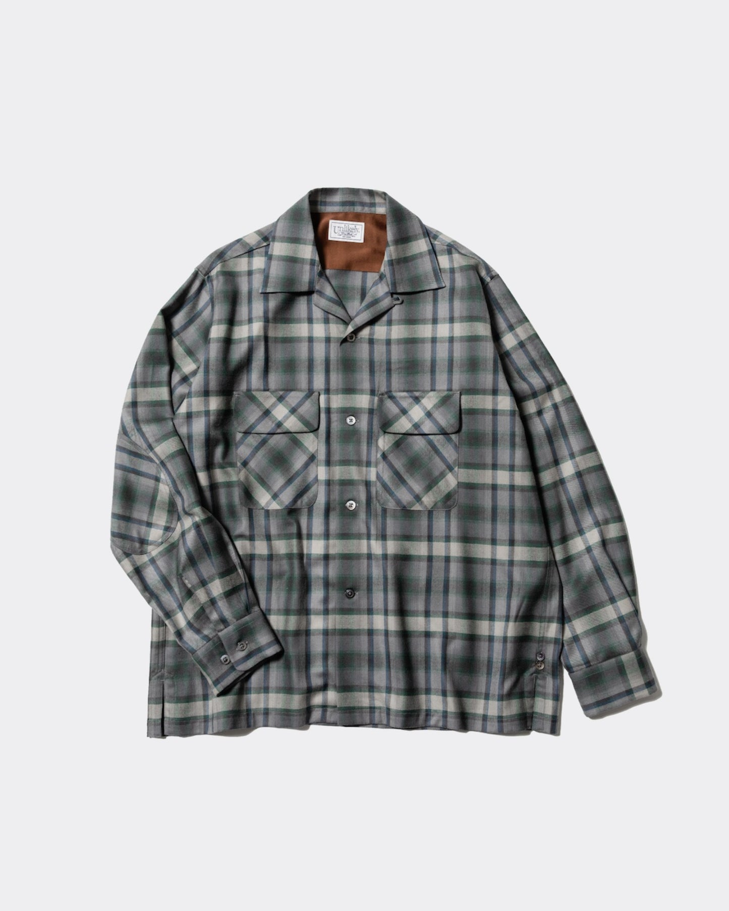 Unlikely 2P Sport Open L/S Shirts Wool Plaids