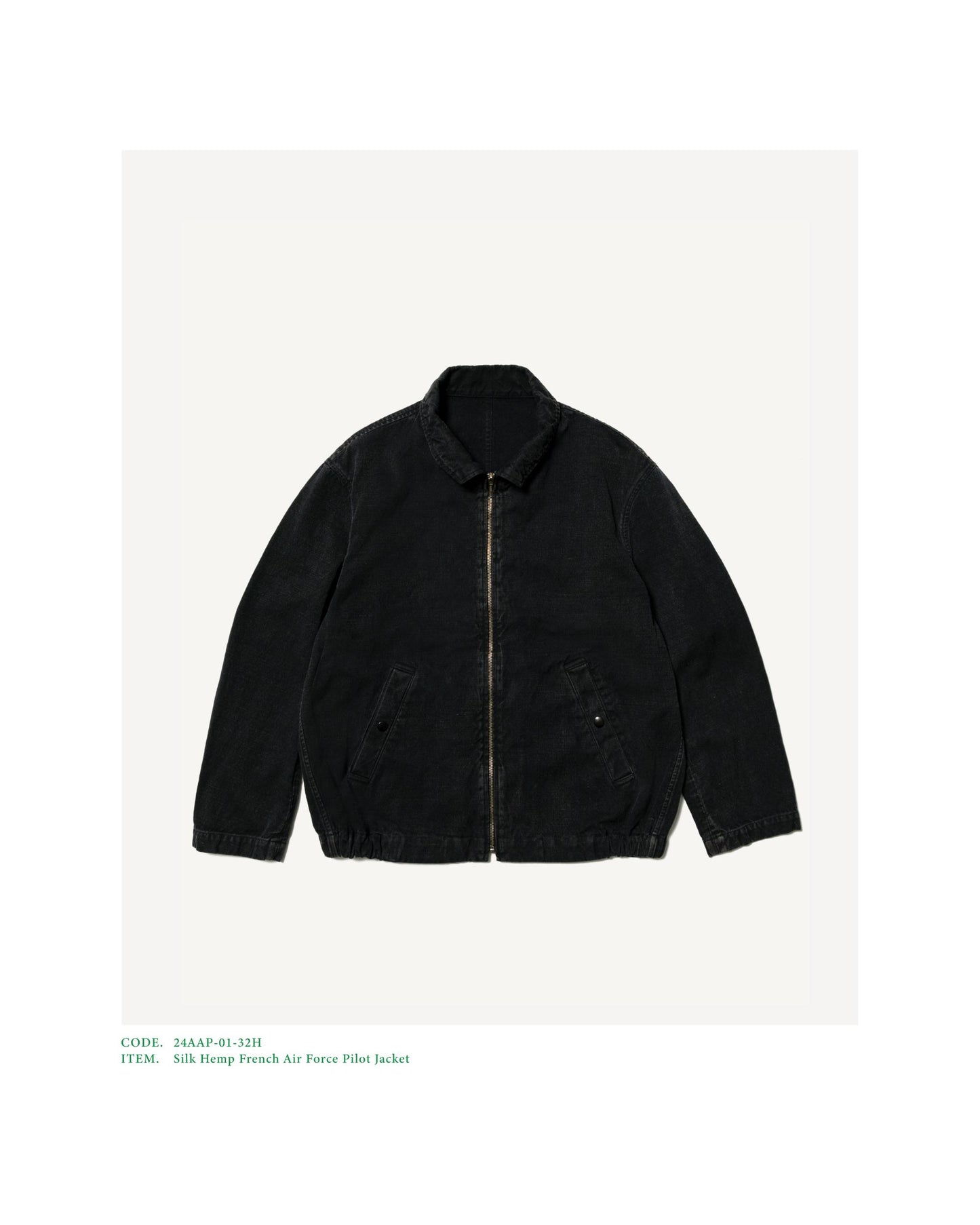 Silk Hemp French Air Force Pilot Jacket