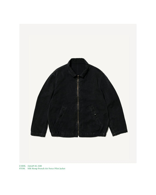 Silk Hemp French Air Force Pilot Jacket