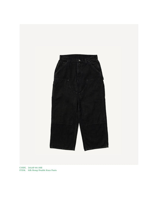 Silk Hemp Double Knee Pants